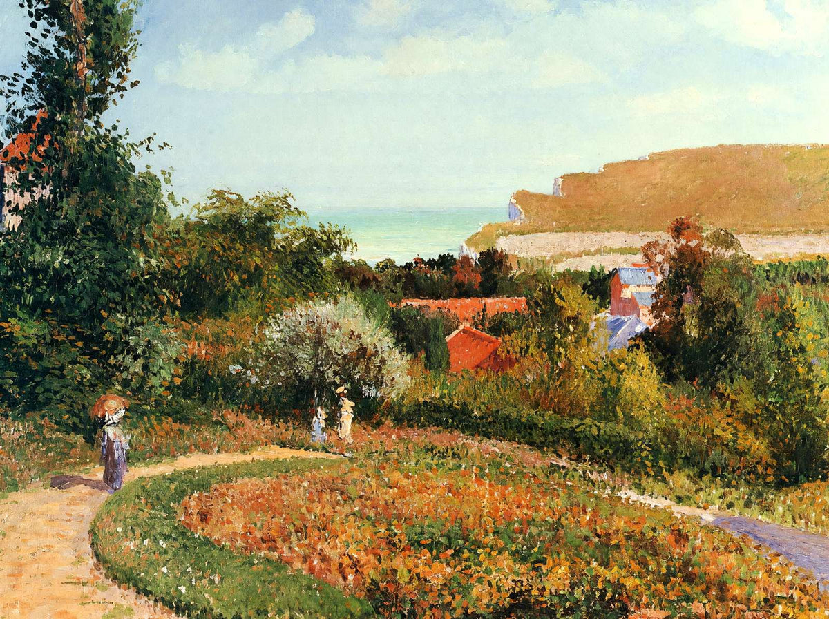 The Garden of the Hotel Berneval 1900 by Camille Pissarro Art Print (6 Sizes)