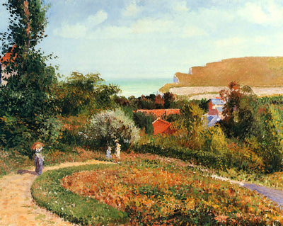 The Garden of the Hotel Berneval art print by Camille Pissarro (1900)