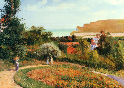 The Garden of the Hotel Berneval 1900 by Camille Pissarro Art Print (6 Sizes)