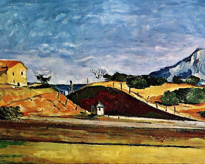 The Railway Cutting Painting by Paul Cezanne 8x10" Art Print (Premium Print)