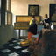 The Music Lesson Art Print 1665 Painting by Johannes Vermeer (6 Sizes)