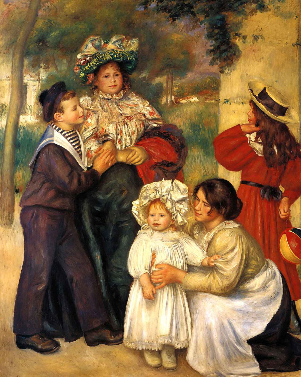 The Artist`s Family painting by Pierre-Auguste Renoir (1896)