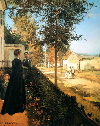 The Road of Versailles art print by Camille Pissarro (1869)