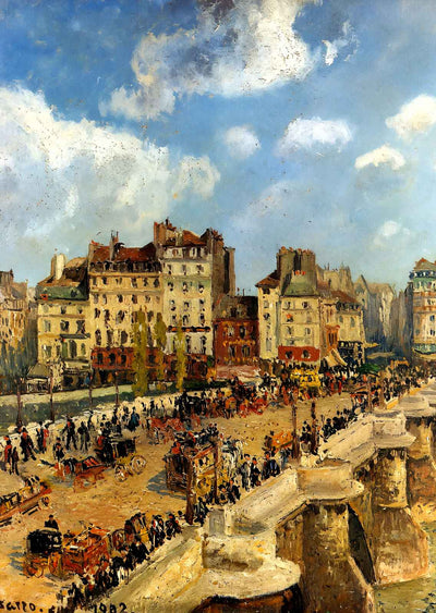 The Pont Neuf 1902 Painting by Camille Pissarro Fine Art Print (6 Sizes)