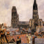 The Roofs of Old Rouen Grey Weather Art Print 1896 by Camille Pissarro (6 Sizes)