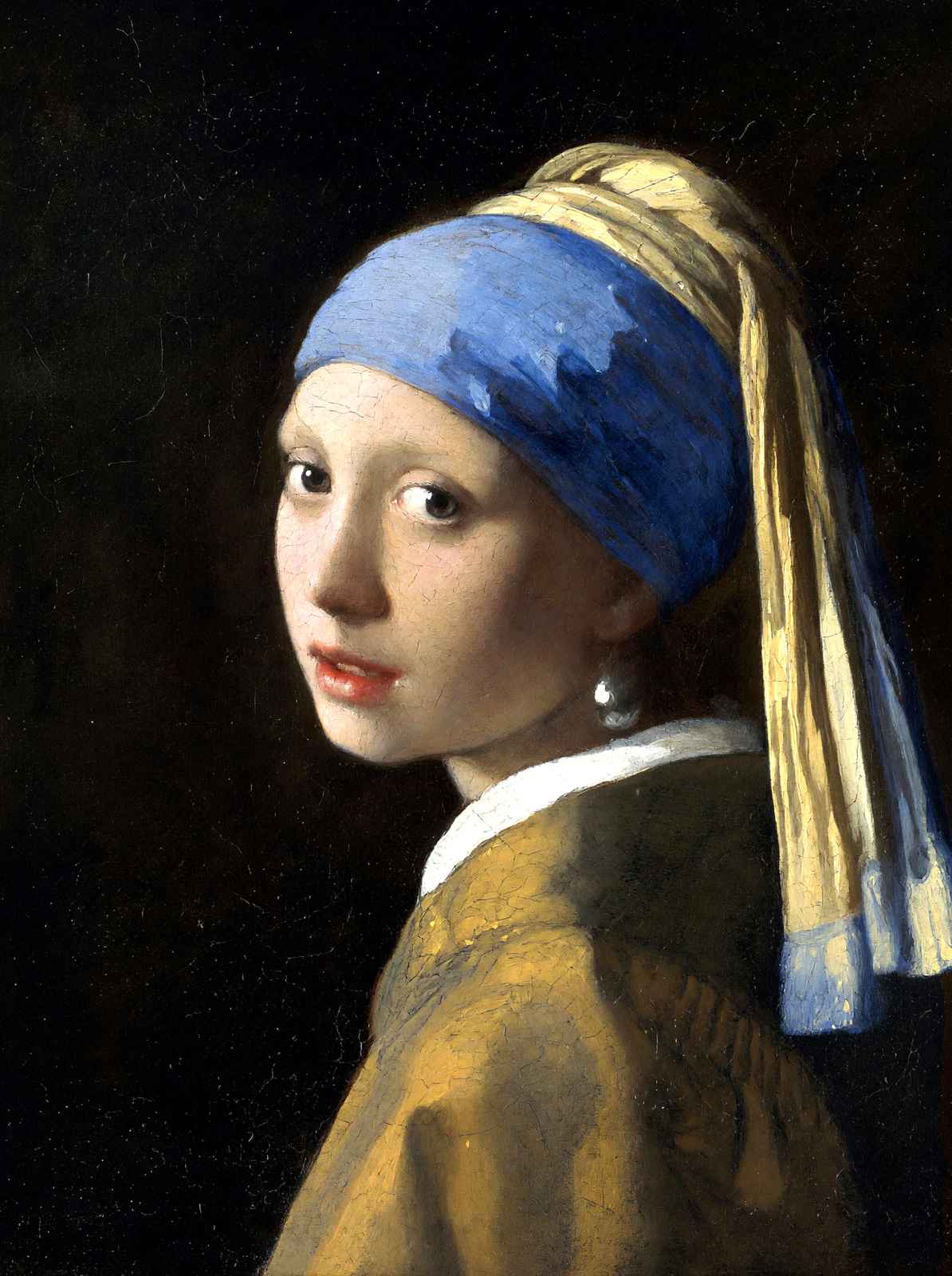 The Girl with a Pearl Earring Fine Art Print 1665 by Johannes Vermeer (6 Sizes)