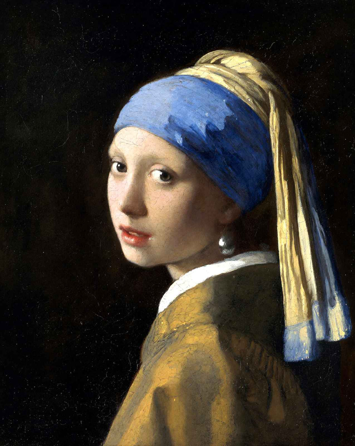 The Girl with a Pearl Earring fine art print by Johannes Vermeer (1665)