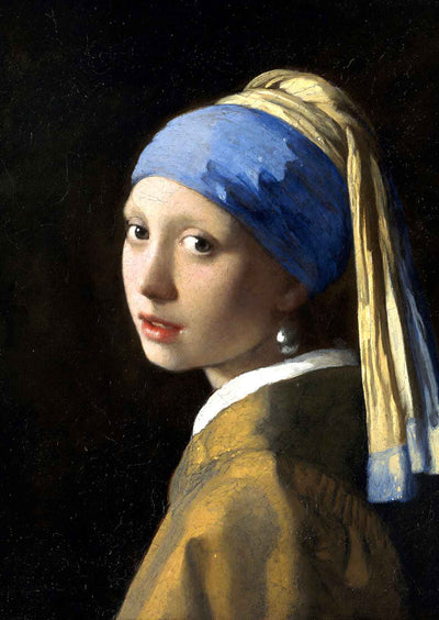 The Girl with a Pearl Earring Fine Art Print 1665 by Johannes Vermeer (6 Sizes)