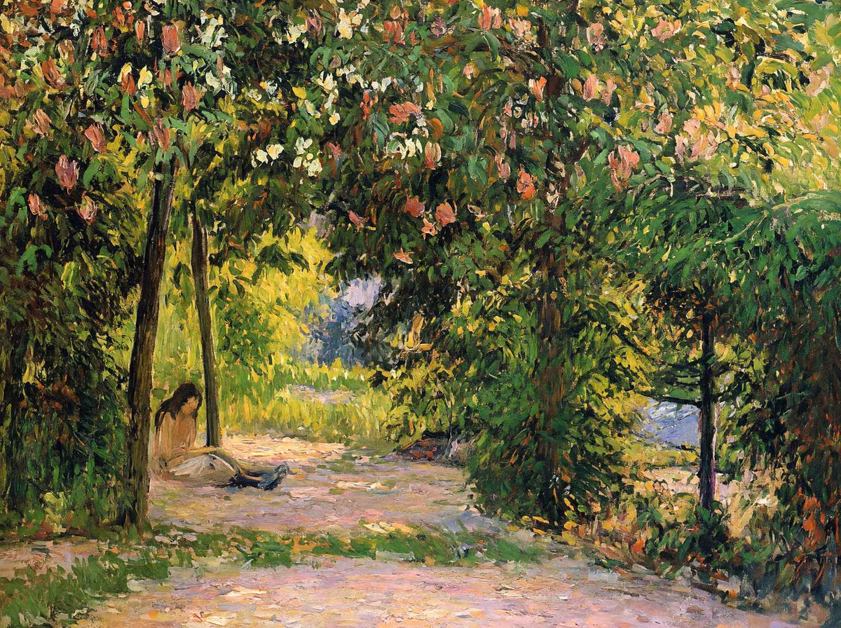 The Garden in Spring, Eragny Art Print 1894 by Camille Pissarro (6 Sizes)