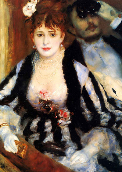 The Box 1874 Painting by Pierre-Auguste Renoir Art Print (6 Sizes) - Acid Free