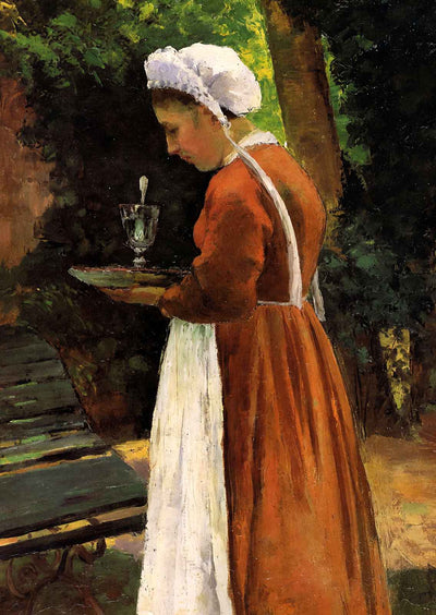 The Maidservant 1875 Painting by Camille Pissarro Fine Art Print (6 Sizes)