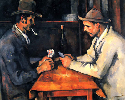 The Card Players (1893) painting print by Paul Cezanne (1893)
