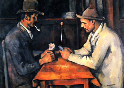 The Card Players Fine Art Print 1893 Painting by Paul Cezanne (6 Sizes)