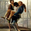 The Injured Mason painting print by Francisco Goya (1787)
