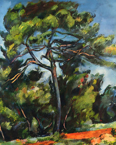 The Great Pine painting print by Paul Cezanne (1889)