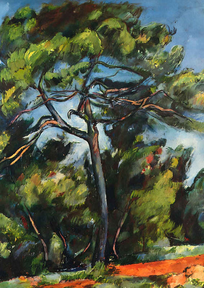 The Great Pine Art Print 1889 Painting by Paul Cezanne (6 Sizes) - Restored