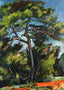 The Great Pine Art Print 1889 Painting by Paul Cezanne (6 Sizes) - Restored