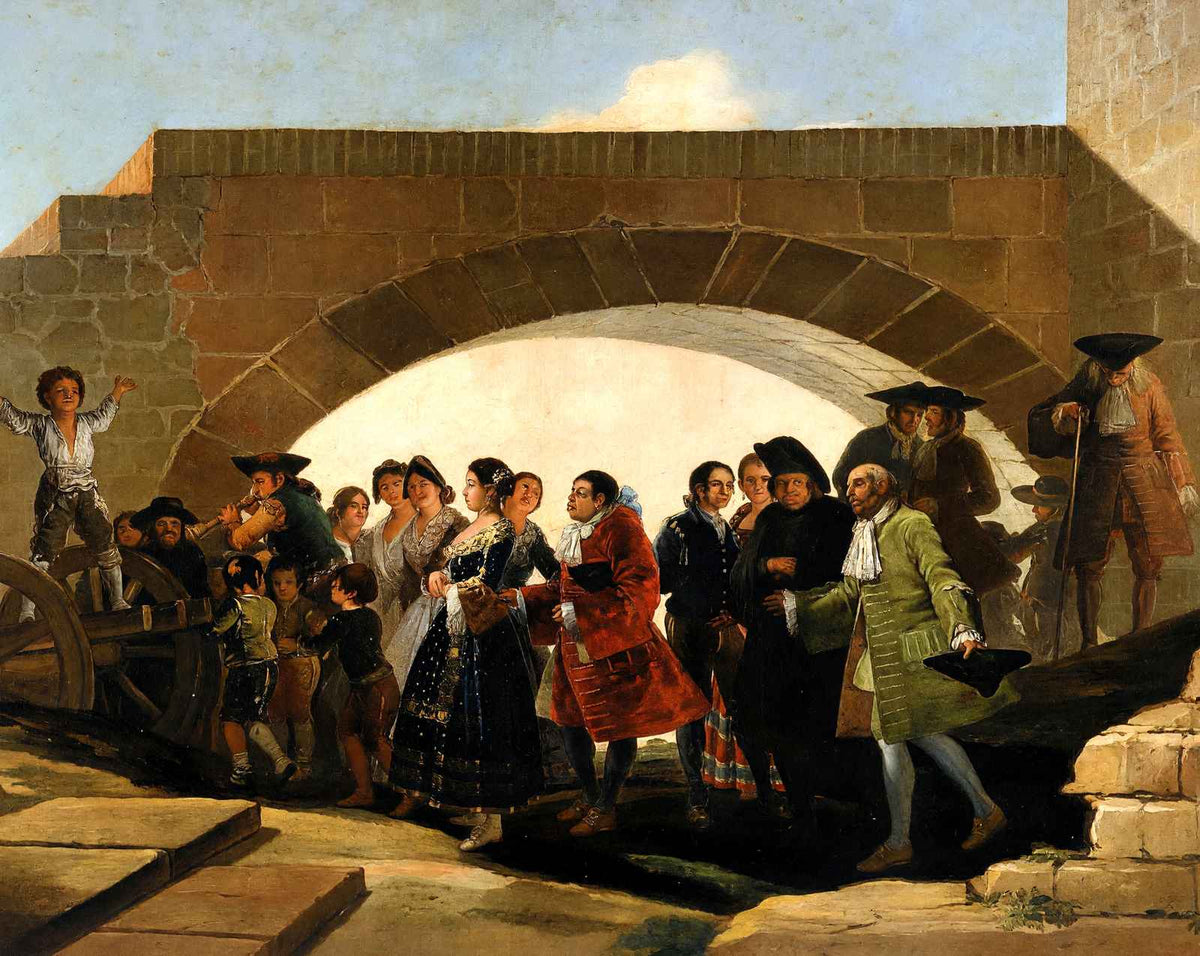 The Wedding art print by Francisco Goya (1792)