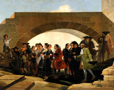 The Wedding art print by Francisco Goya (1792)