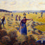 The Harvest of Hay in Eragny 1887 by Camille Pissarro Art Print (6 Sizes)