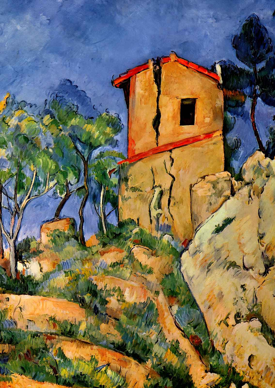The House with the Cracked Walls 1894 by Paul Cezanne Fine Art Print (6 Sizes)