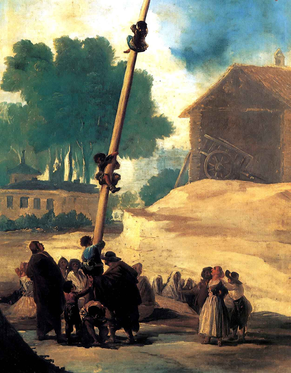 The Greasy Pole Art Print 1787 Painting by Francisco Goya (6 Sizes)