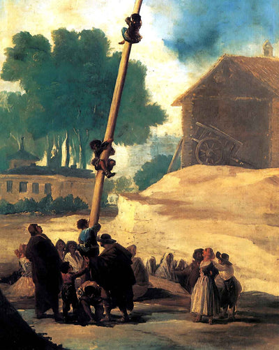 The Greasy Pole art print by Francisco Goya (1787)
