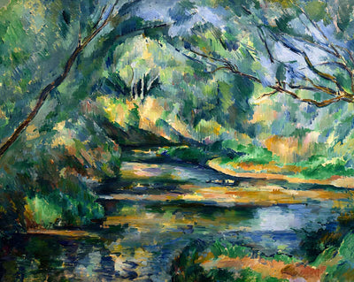 The Brook painting by Paul Cezanne (1900)