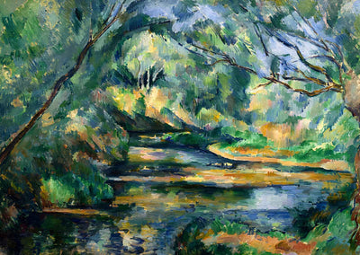 The Brook 1900 Painting by Paul Cezanne Art Print (6 Sizes) - Restored