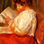 The Little Reader Art Print Painting by Pierre-Auguste Renoir (6 Sizes)