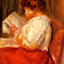 The Little Reader Art Print Painting by Pierre-Auguste Renoir (6 Sizes)