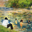 Bathers (Study for Bathers at Asnieres) 1884 by Seurat Art Print (6 Sizes)