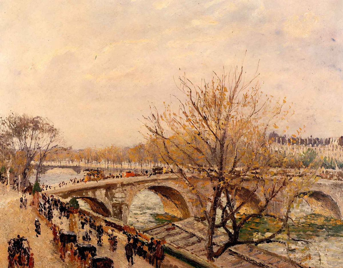 The Seine at Paris, Pont Royal 1903 by Camille Pissarro Fine Art Print (6 Sizes)