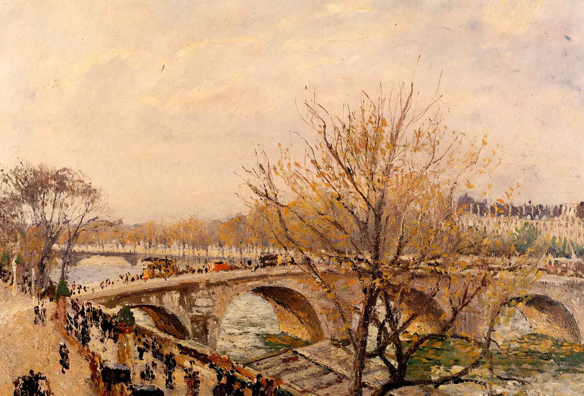 The Seine at Paris, Pont Royal 1903 by Camille Pissarro Fine Art Print (6 Sizes)