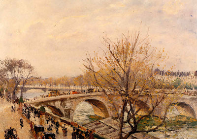 The Seine at Paris, Pont Royal 1903 by Camille Pissarro Fine Art Print (6 Sizes)