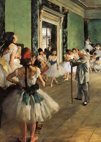 The Ballet Class 1874 Painting by Edgar Degas Art Print (6 Sizes) - Restored