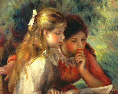The Reading art print by Pierre-Auguste Renoir (1890)