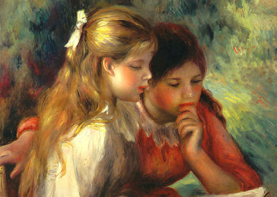 The Reading Art Print 1890 Painting by Pierre-Auguste Renoir (6 Sizes)