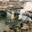 The Pont Boieldieu, Rouen, Damp Weather Art Print 1896 by Pissarro (6 Sizes)