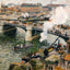 The Pont Boieldieu, Rouen, Damp Weather Art Print 1896 by Pissarro (6 Sizes)