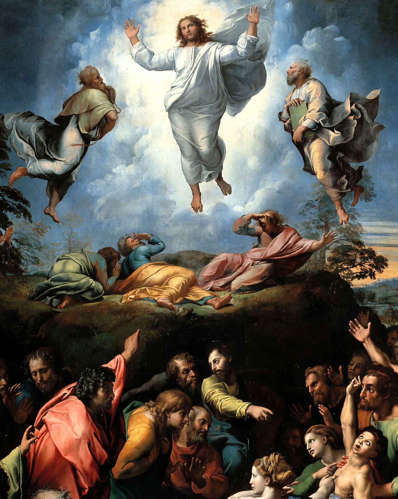 The Transfiguration art print by Raphael (1520)