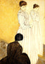 The Fitting Art Print 1891 Painting by Mary Cassatt (6 Sizes) - Premium Print