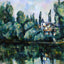 The Banks of the Marne art print by Paul Cezanne (1888)