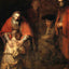 The Return of the Prodigal Son Art Print 1669 Painting by Rembrandt (6 Sizes)