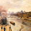 The Louvre, Afternoon, Rainy Weather Art Print 1900 by Pissarro (6 Sizes)