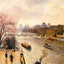 The Louvre, Afternoon, Rainy Weather Art Print 1900 by Pissarro (6 Sizes)