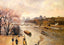 The Louvre, Afternoon, Rainy Weather Art Print 1900 by Pissarro (6 Sizes)