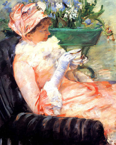 The Cup of Tea art print by Mary Cassatt (1879)