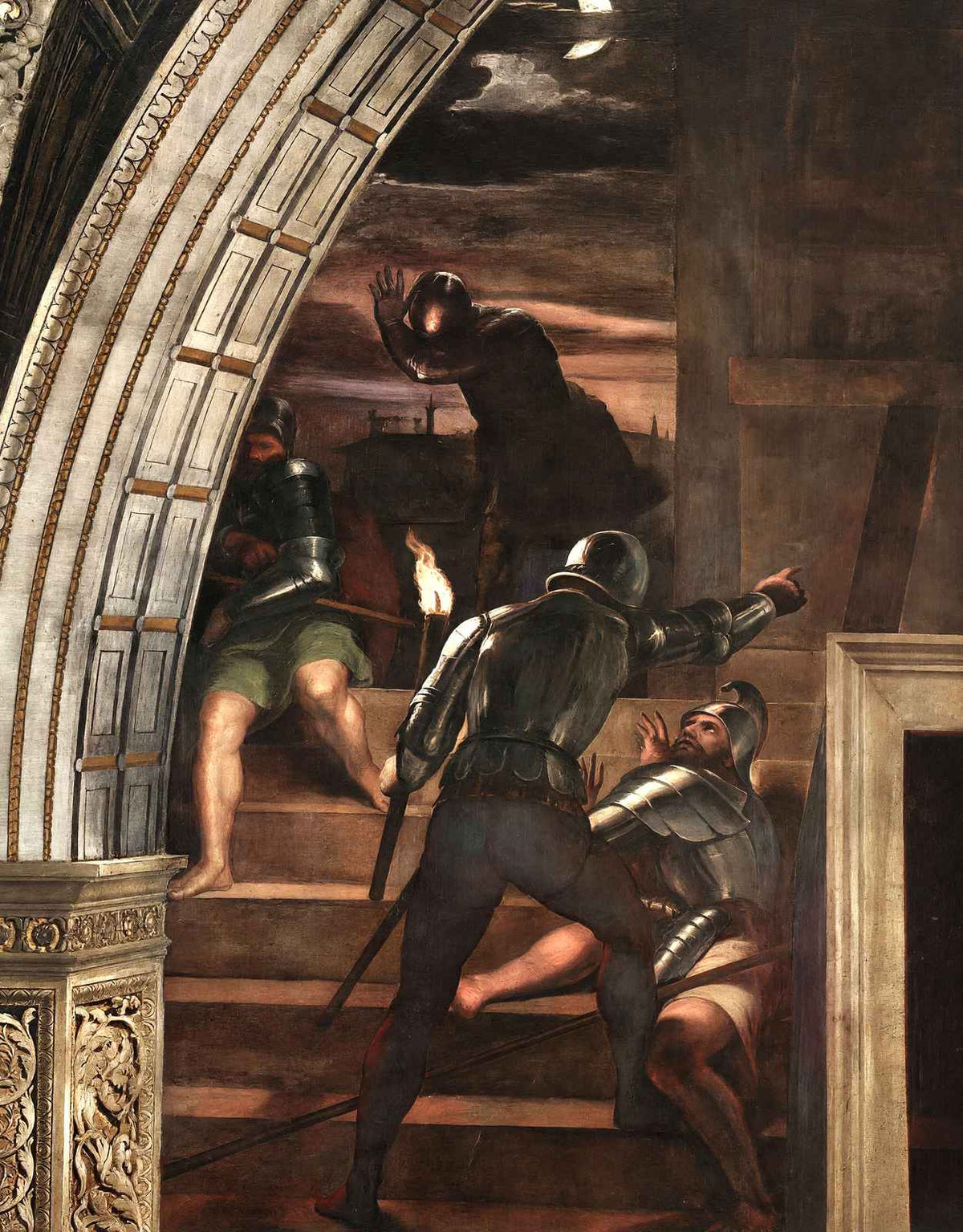 Guards Outside the Prison, Detail from 'the Liberation 1514 Print (6 Sizes)
