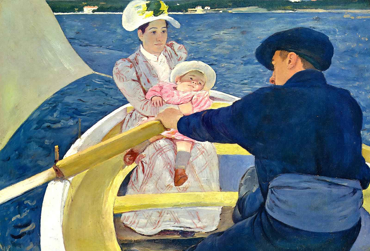 The Boating Party 1894 Painting by Mary Cassatt Art Print (6 Sizes) - Retouched